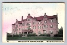 Holyoke MA-Massachusetts, Mt. Holyoke Rockefeller Hall, Vintage c1904 Postcard picture