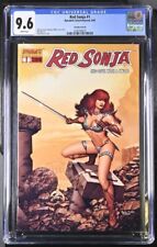 Red Sonja #1 Paolo Rivera Dynamic Comic CGC 9.6 White Pages POP 2 picture