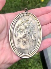 Towle 1972 Turtle Dove 12 Days of Christmas Sterling Silver Medallion Ornament picture