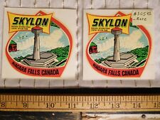 Rare ~ 2 Vintage Soaring SKYLON Decals Niagara Falls picture