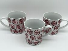 Crate & Barrel Peppermint Candy Porcelain Coffee Mug Tea 16oz Christmas picture