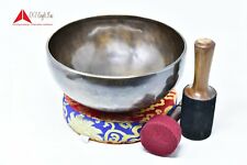 10 Inch Antique Yoga Therapy  Hand Hammered Tibetan Singing Bowl Made in Nepal picture