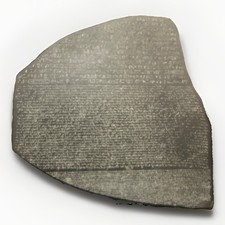 Rosetta Stone Replica Egyptian Hieroglyphic Inscribed Plaque/Tablet picture