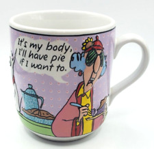 Vintage Maxine CoffeeTea Mug Cup Footed 3-D Funny Saying Hallmark picture