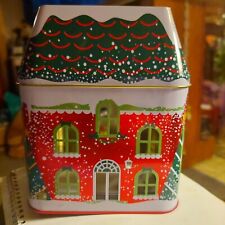 Vtg 1990s Partylite Winter Village 3-wick Jar Tin P92765 Candle Holder New W/Box picture