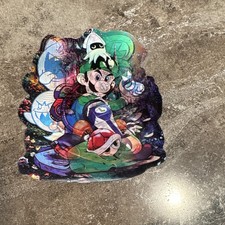 Super Mario 2 3 Land World Galaxy RPG Luigi Holographic Character Sticker Kart picture
