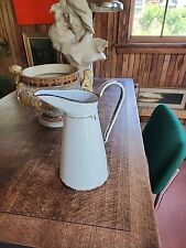 Vintage 1920's Era White  Enamel Oil Gas Water CONTAINER  picture