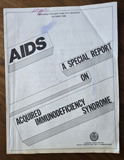 1985 AIDS Special Report NYC Schools Vintage HIV Education Pamphlet Koch Era picture
