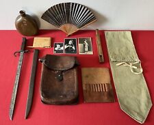 WW2 Japanese Soldier Grouping / Map Case / Arisaka Bayonet / Canteen & More picture