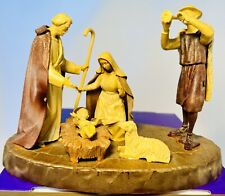Original Vintage Hard Plastic Holy Family with Piper Christmas Creche picture