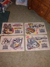 Lot Of (4) Whole Foods cloth Place Mats  picture