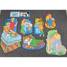 Eureka Bulletin Board Aids Health Habits Vintage Classroom Decor 80s 90s school picture