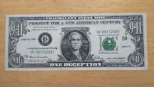 9-11 Deception Dollar- PNAC - Historical Memorabilia - WITH SLEEVE picture