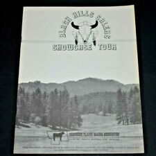 BLACK HILLS, SD SALERS SHOWCASE TOUR BULL SALES BOOKLET 1989 picture