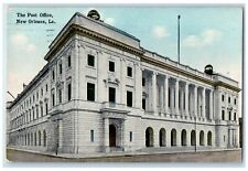 1915 The Post Office Building Street View New Orleans Louisiana LA Postcard picture