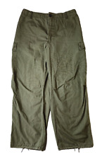 US Army Vintage 60s OG 107 Rip Stop Poplin Cargo Trousers Pants Mens 32x29 picture