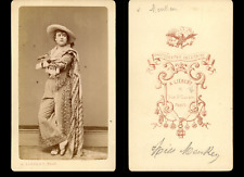 Liébert, Paris, Adah Isaacs Menken Vintage Albumen Print CDV.Adah Menken, in picture