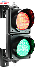 100Mm(4Inch) Traffic Light, AC85-265V Red/Green Stop and Go Light, Led Traffic S picture