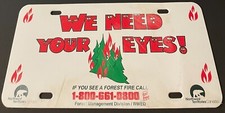 We Need Your Eyes To Prevent Forest Fires Booster License Plate Canada PLASTIC picture