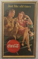 COCA COLA WW2 “JUST LIKE OLD TIMES” 1944 /1945 ADVERTISING POSTER { LARGE } picture