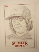 Topps Stranger Things 1 Sketch Card Autograph Robert Hendrickson Dustin Original picture