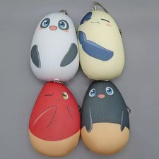 Hataraku Saibou Mochi Mochi Lactobacillus Mascot Set Keychain 9cm **Note:** picture