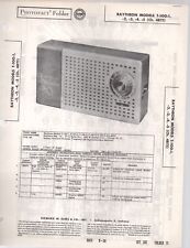 1956 RAYTHEON t-100-1 RADIO SERVICE MANUAL photofact schematic 2 3 4 5 4rt1 FIX picture