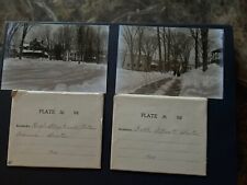 JS Wooley Church Ave Winter, Ballston Spa NY, Negative Glass Photos picture