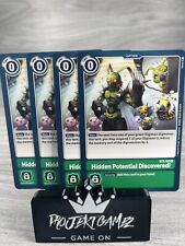 4x Hidden Potential Discovered BT3-103 U Playset Digimon Trading Card TCG picture