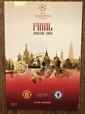 2008 Champions Leauge Final Manchester United V Chelsea Official Programme UEFA picture
