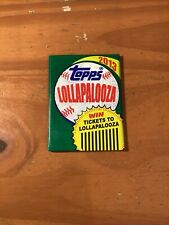 2013 Topps Lollapalooza Factory Sealed Friday Wax Pack Trading Cards Rare picture