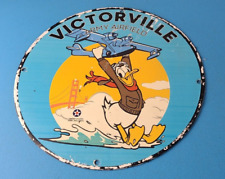 Vintage Victorville Army Airfield Sign - Military Gas Pump Service USA Sign picture