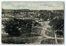 1910 Bird's Eye View Of Greene Iowa IA, Houses Dirt Road Posted Antique Postcard picture