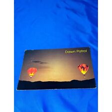 Dawn patrol hot air balloons postcard chrome divided back picture