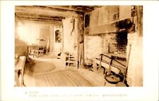 Duxbury MA-Massachusetts, Kitchen, John Alden House RPPC undivided postcard picture