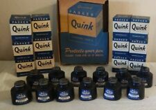 Parker Quink Permanent Royal Blue Solv. X One Dozen W Display Box 12 Bottles M picture