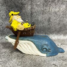 1996 David Frykman Lighthouse Keeper On Whale Nautical Boat Sculpture Figurine picture