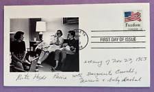 SIGNED RUTH HYDE PAINE FIRST DAY COVER AUTOGRAPH FDC - GREAT CONTENT - JFK picture