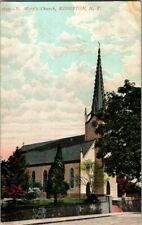 1907, ST MARY'S CHURCH. KINGSTON, NY. POSTCARD. T24 picture