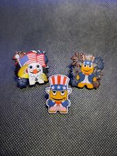 Amazon PECCY Lot of 3 Fourth Of July Independence Day Pins BRAND NEW -RARE picture