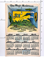 Magic Mushroom 1974 Calendar by JFKLN (Jim Franklin) ~ 11.5" x 17.5" picture