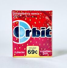 Vintage 2011 Wrigley’s ORBIT Gum Pack SEALED candy container STRAWBERRY REMIX picture