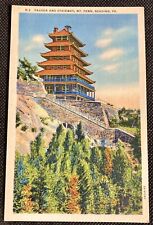 Reading, PA Vintage Linen Postcard Mt. Penn Pagoda picture