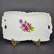 Vintage Winrose Collection floral transferware porcelain serving plate USA picture