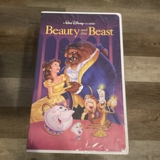 NEW Disney Beauty And The Beast VHS Boxed Silk Touch Throw, SEAL BROKEN picture