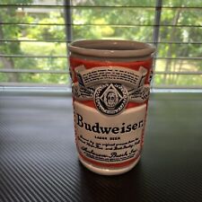 Ceramarte Budweiser Beer Can CS-18 Collectible Large Beer Cup Made in Brazil picture