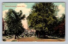 Dayton OH-Ohio, Roberts Boulevard, Advertisment, Antique Vintage c1913 Postcard picture