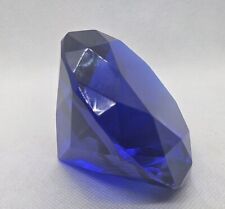 Large Cobalt Blue Crystal Diamond Shape by Rosenthal picture