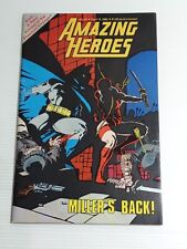 AMAZING HEROES #69 1985 FRANK MILLER PIN UPS PRE DATES DARK KNIGHT RETURNS #1 picture