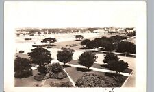 BIRDS EYE VIEW MANILA philippines real photo postcard rppc asia public space picture